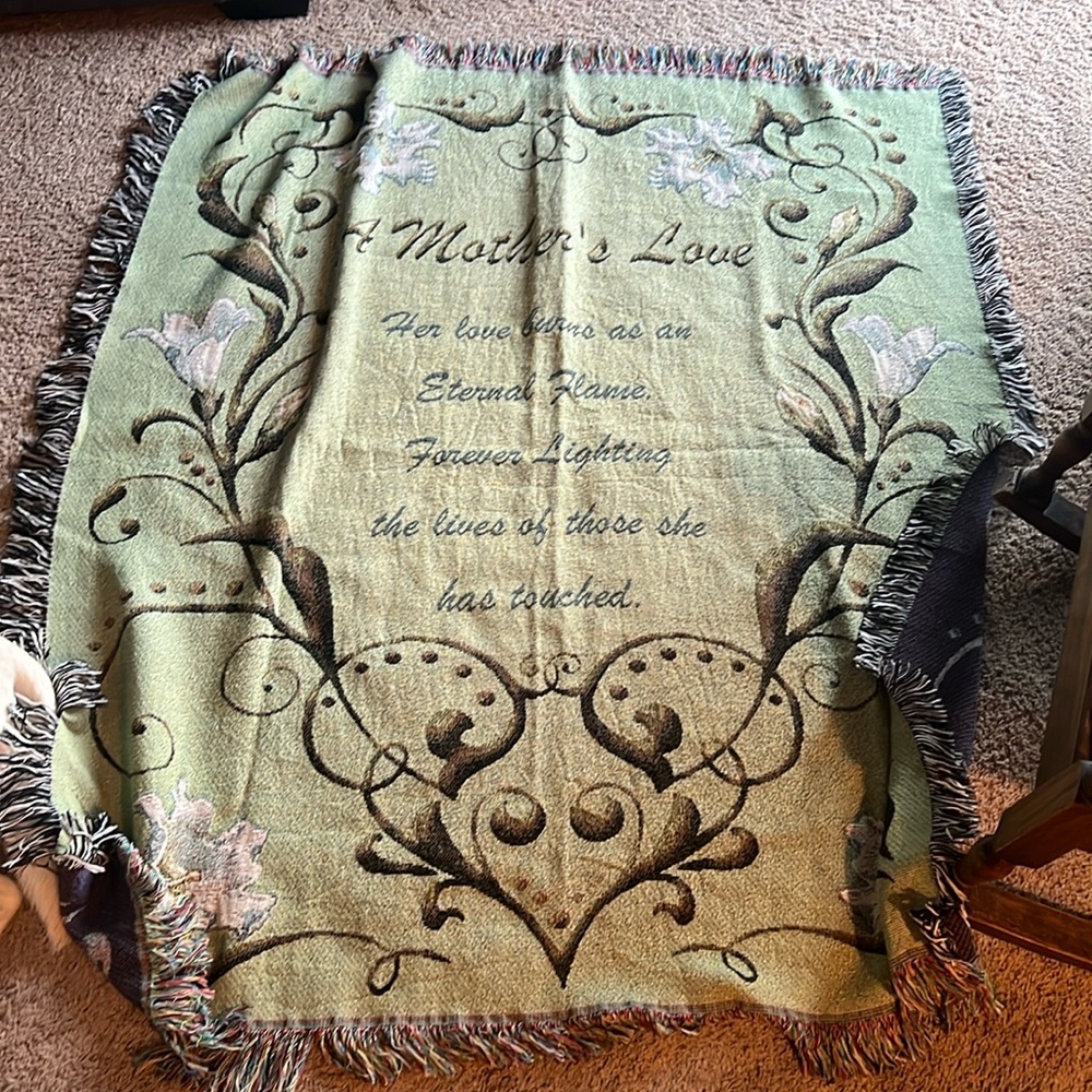 “A Mother’s Love” tapestry throw